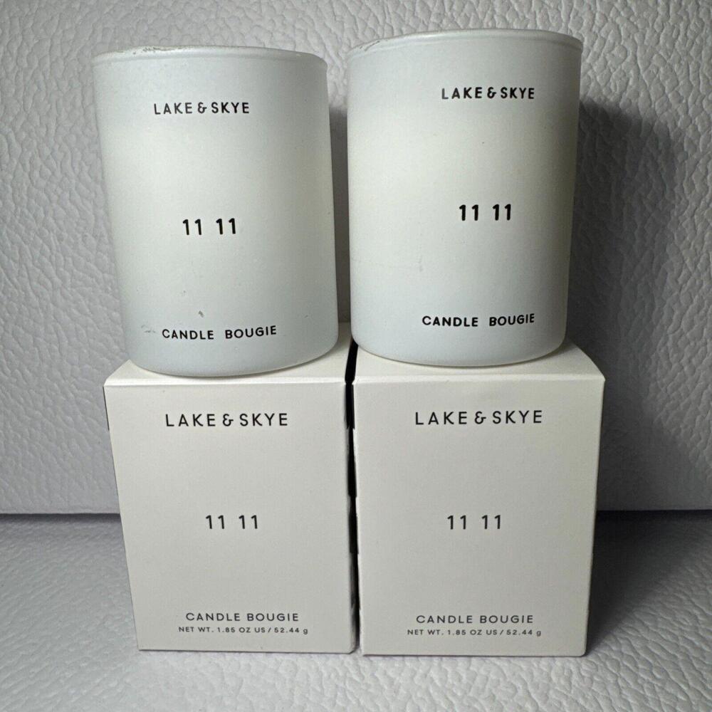 2x Lake & Skye~11 11~Small Scented Votive Candle~1.85oz / 52.44g  ~ NEW